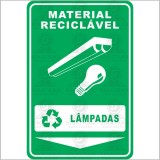 Material reciclável - Lâmpadas 